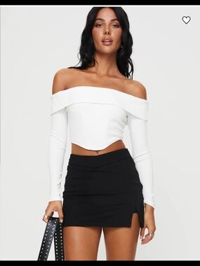 Princess Polly Black Skort,  US 2 /EU 34